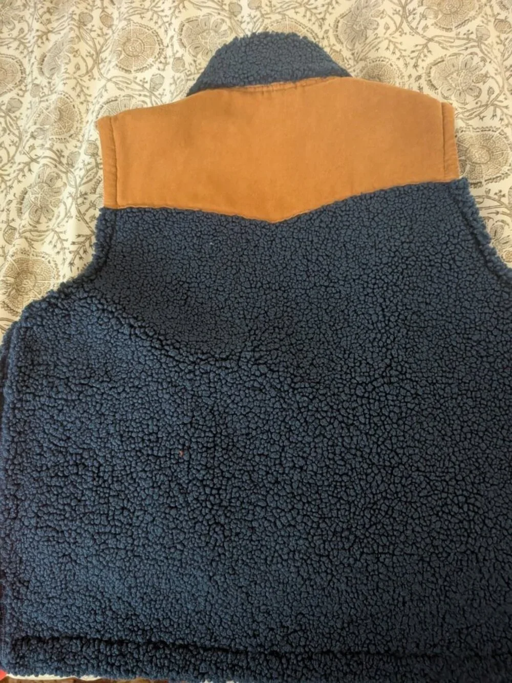 LNOWT Aimé Leon Dore Cobalt Blue Grizzly Sherpa Western Vest Warm New York Sz M
